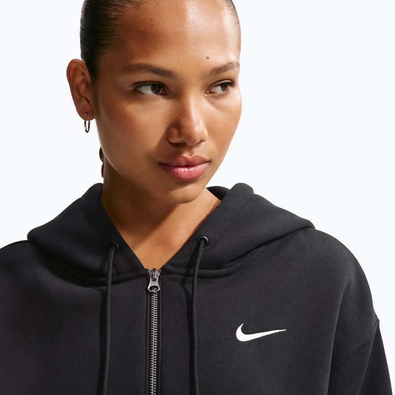 Damenpullover  Nike Sportswear Phoenix Fleece Loose Full-Zip black/sail 5