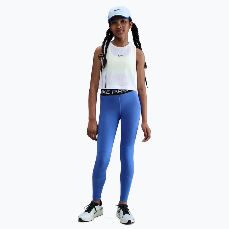 Nike Pro Dri-FIT Komet blau/schwarz/weiß Kinder-Leggings 2