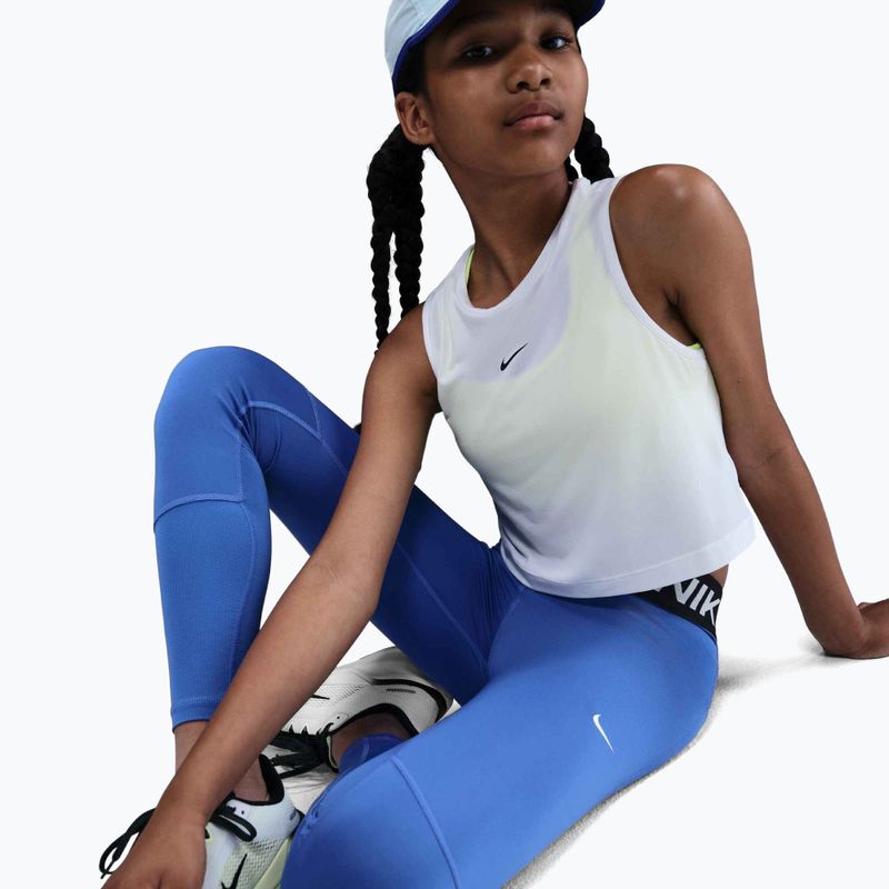 Nike Pro Dri-FIT Komet blau/schwarz/weiß Kinder-Leggings 6
