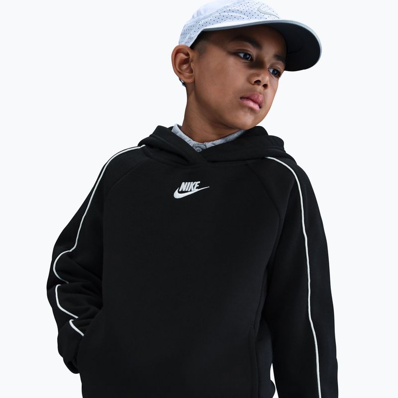 Kinder-Trainingsanzug Nike Sportswear Club Fleece Hooded black/black/white/white 3