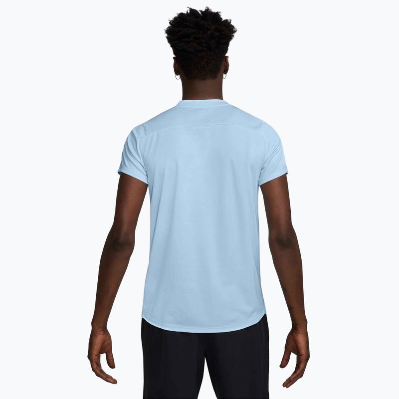 Herren Nike Court Dri-Fit Victory Tennisshirt celestinblau/schwarz 2