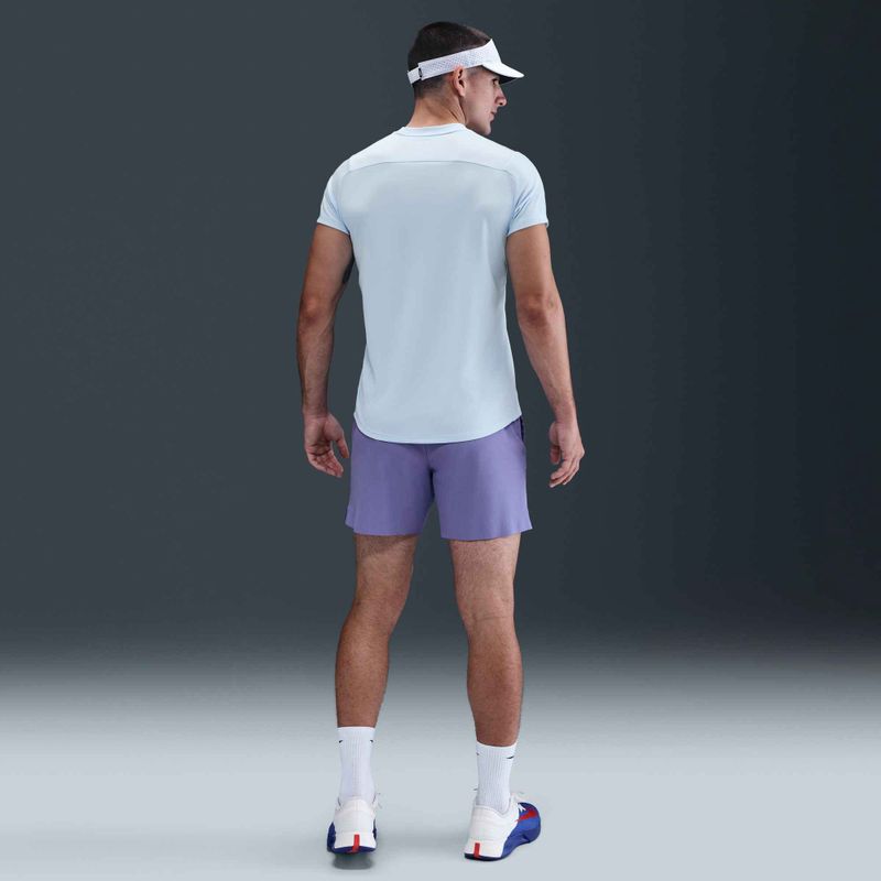 Herren Nike Court Dri-Fit Victory Tennisshirt celestinblau/schwarz 6