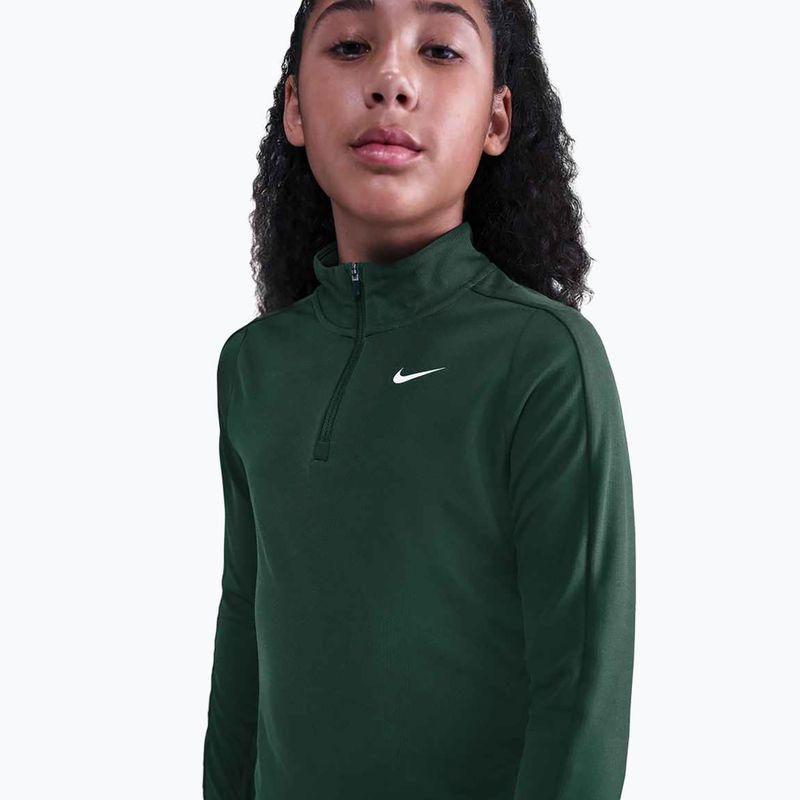 Kinder-Trainings-Longsleeve Nike Dri-Fit 1/4 Zip fir/white 4