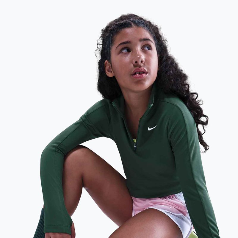 Kinder-Trainings-Longsleeve Nike Dri-Fit 1/4 Zip fir/white 6