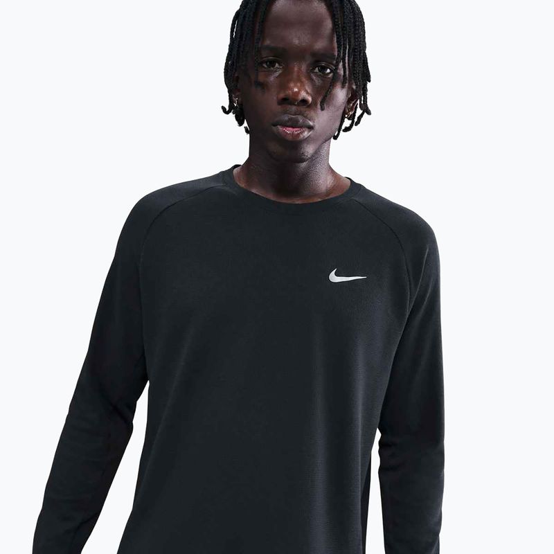 Nike Stride Dri-Fit Waffle Crew Herren Lauf-Langarmshirt schwarz 4