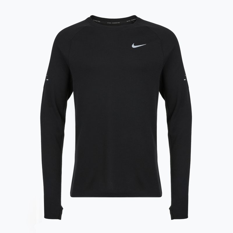 Nike Stride Dri-Fit Waffle Crew Herren Lauf-Langarmshirt schwarz 7