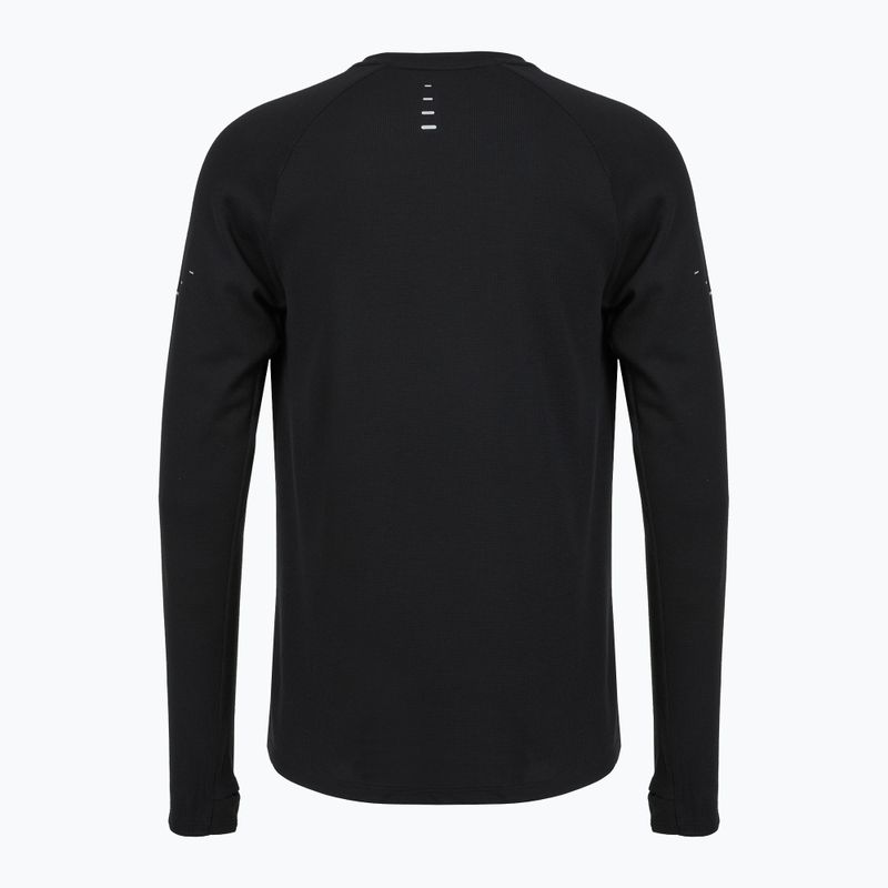 Nike Stride Dri-Fit Waffle Crew Herren Lauf-Langarmshirt schwarz 8