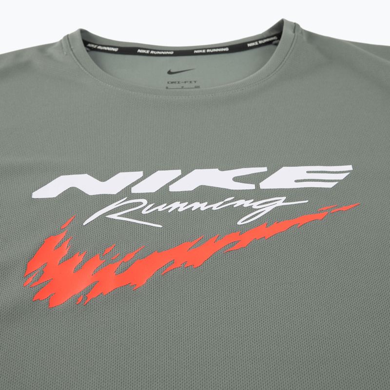 Herren Nike Miler Dri-Fit UV rauchgrau Laufshirt 8