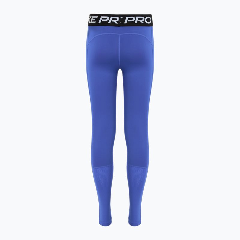 Nike Pro Dri-FIT Komet blau/schwarz/weiß Kinder-Leggings 8