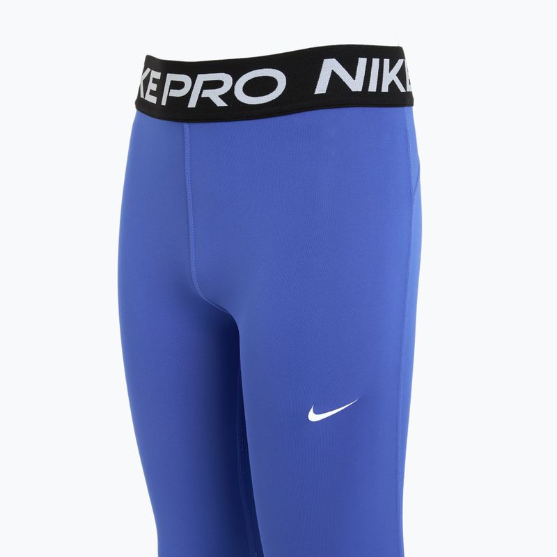 Nike Pro Dri-FIT Komet blau/schwarz/weiß Kinder-Leggings 9