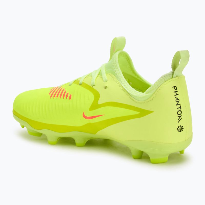 Kinder-Fußballschuhe Nike Phantom 6 Low Academy FG/MG Jr Hyper Crimson/Limelight/Black 3