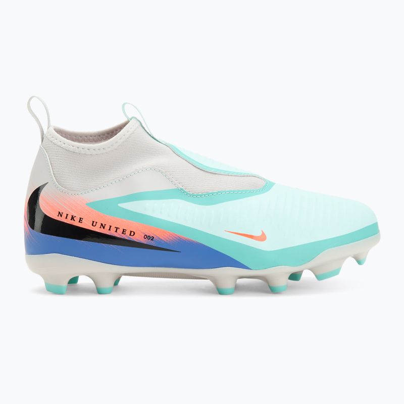 Kinder-Fußballschuhe Nike United Phantom 6 High Academy Jr FG/MG pistachio frost/hyper orange 2