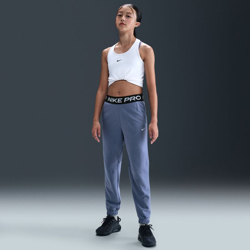 Kinder-Jogginghose Nike Pro Fleece Dri-Fit World Indigo/World Indigo/Black/White 7