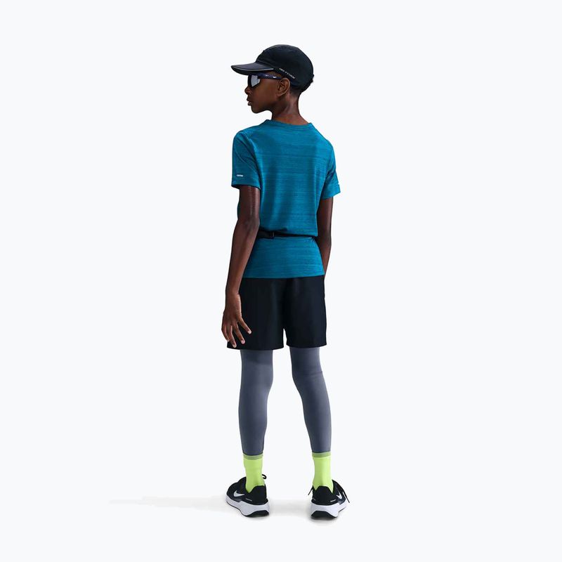 Kinder-Trainingsshirt Nike Dri-Fit Miler green abyss/green abyss 3