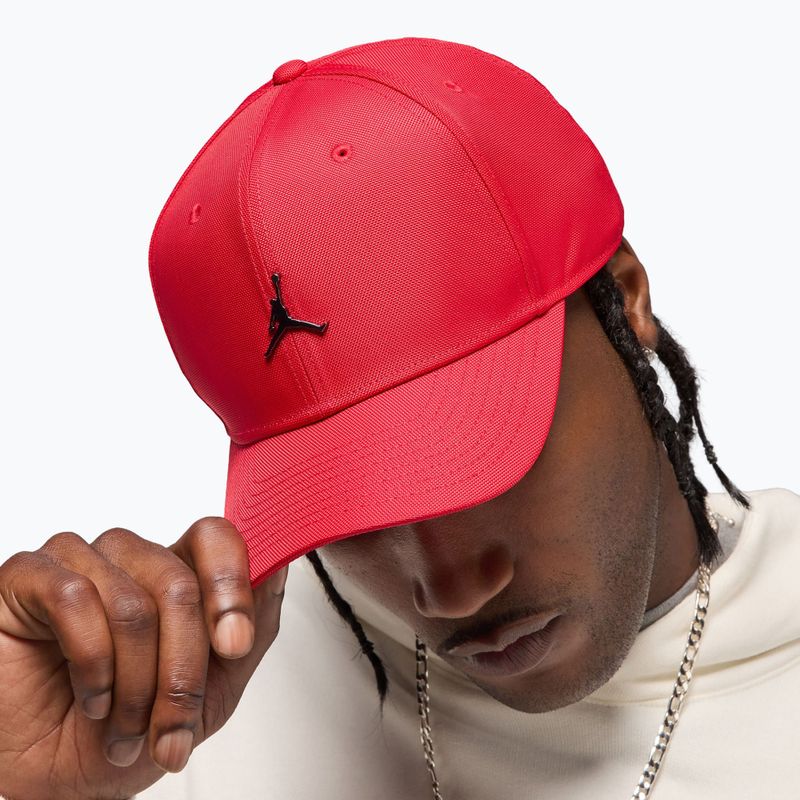 Czapka z daszkiem Nike Jordan Rise Structured Metal Jumpman gym red/r511 8