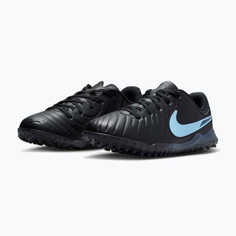 Nike Tiempo Legend 10 Academy TF Fußballschuhe für Kinder schwarz/schwarz 10