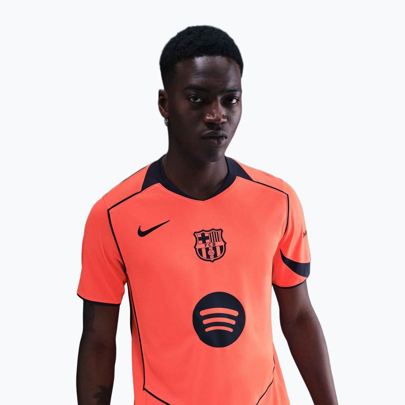 Herren Fußballtrikot Nike FC Barcelona 2025/26 Stadium Third bright mango/midnight navy/midnight navy 4