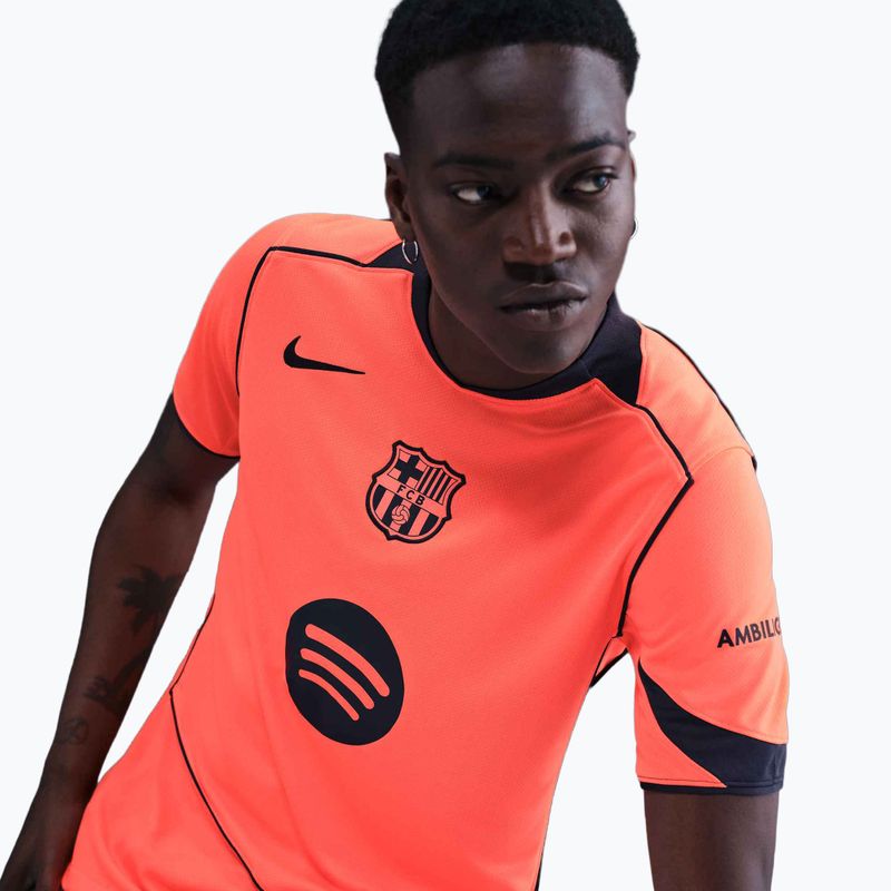 Herren Fußballtrikot Nike FC Barcelona 2025/26 Stadium Third bright mango/midnight navy/midnight navy 6