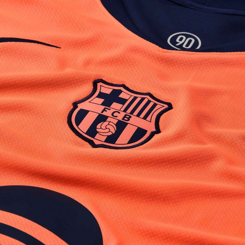 Herren Fußballtrikot Nike FC Barcelona 2025/26 Stadium Third bright mango/midnight navy/midnight navy 9