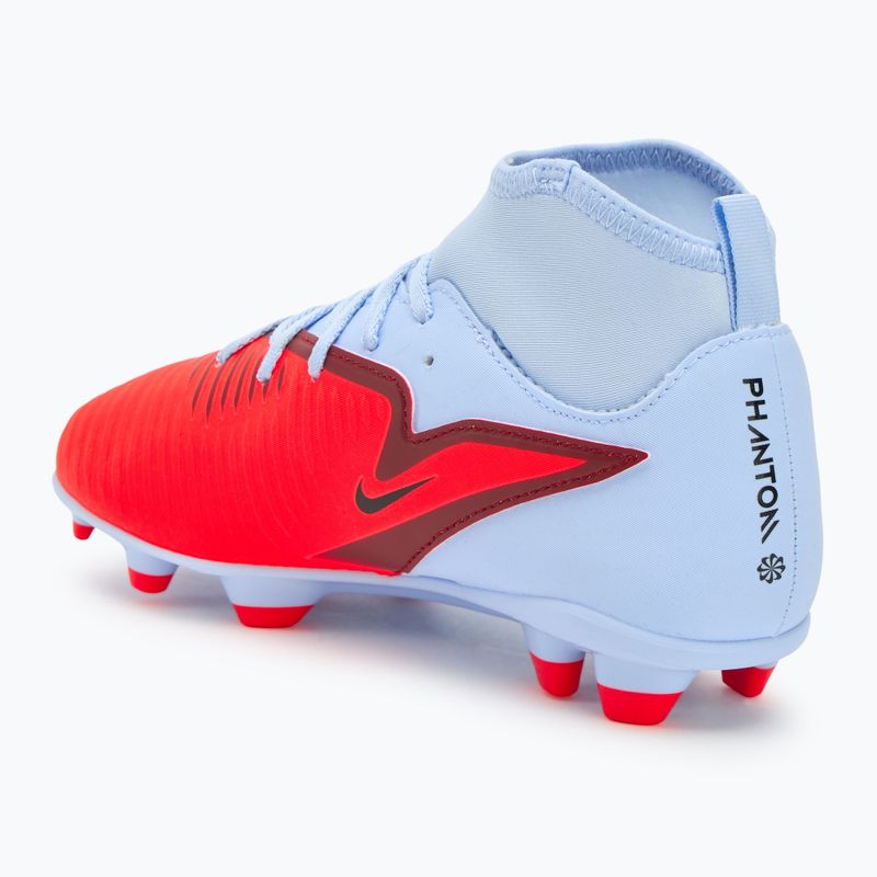 Nike Phantom 6 High Club FG/MG Kinder-Fußballschuhe royal tint/bright crimson 3
