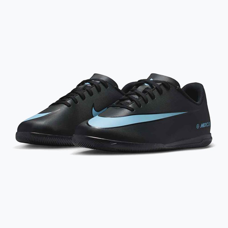 Kinder Fußballschuhe Nike Mercurial Vapor 16 Club IC schwarz/eisblau 10