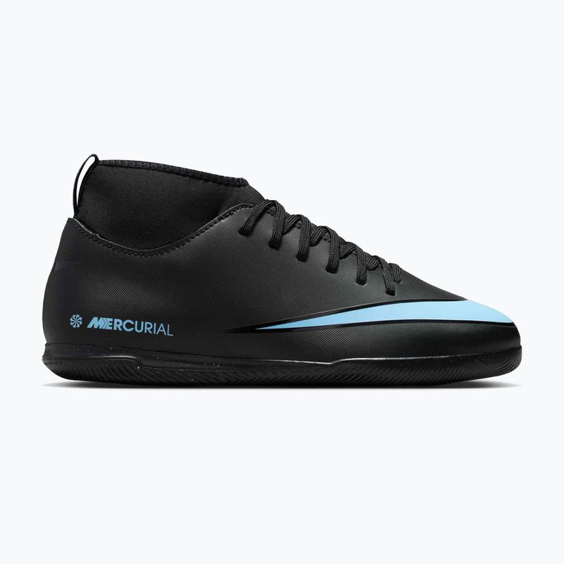 Kinder Fußballschuhe Nike Mercurial Superfly 10 Club schwarz/eisblau 8