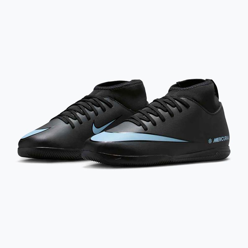 Kinder Fußballschuhe Nike Mercurial Superfly 10 Club schwarz/eisblau 10