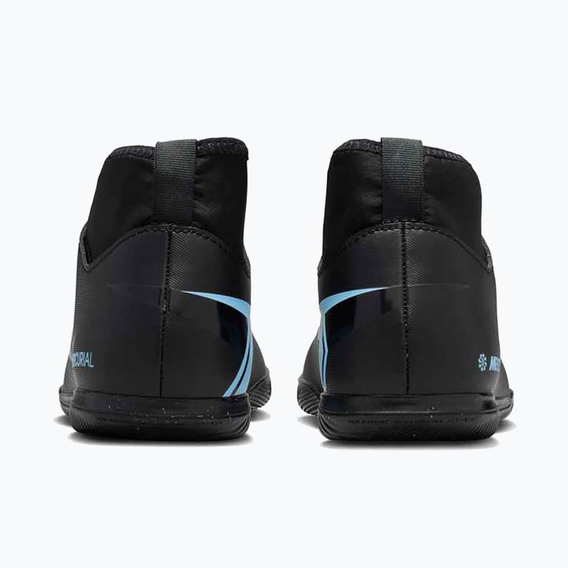 Kinder Fußballschuhe Nike Mercurial Superfly 10 Club schwarz/eisblau 11