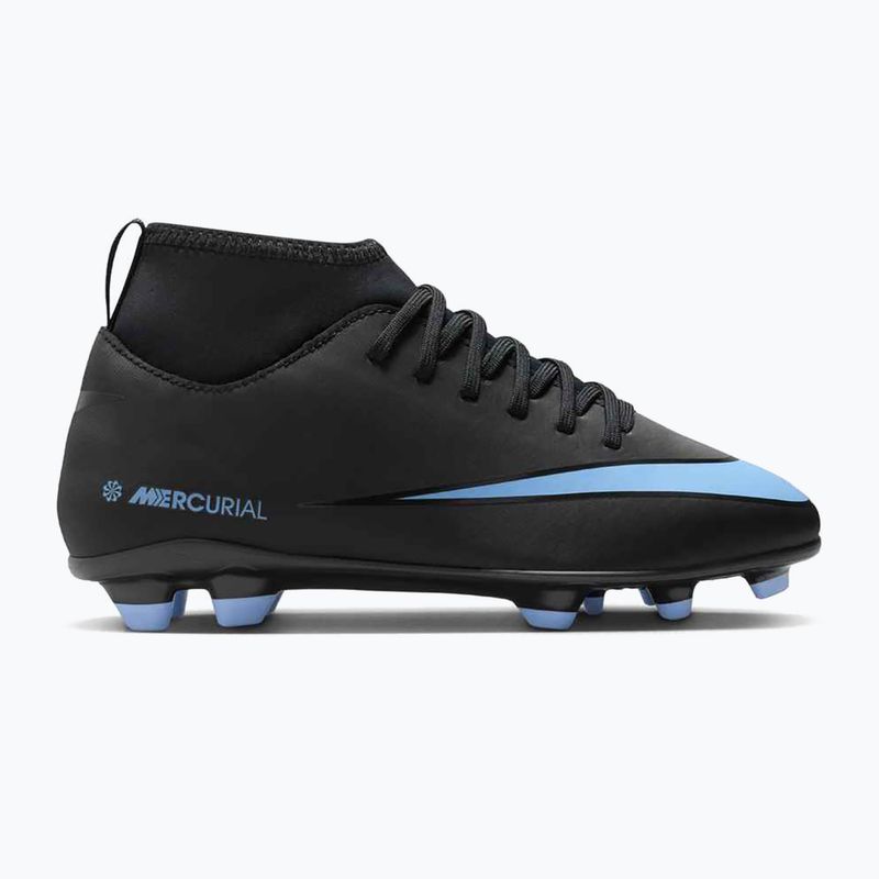 Kinder Fußballschuhe Nike Mercurial Superfly 10 Club FG/MG schwarz/eisblau 8