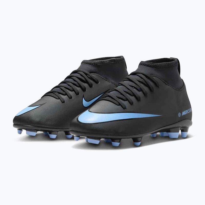 Kinder Fußballschuhe Nike Mercurial Superfly 10 Club FG/MG schwarz/eisblau 10