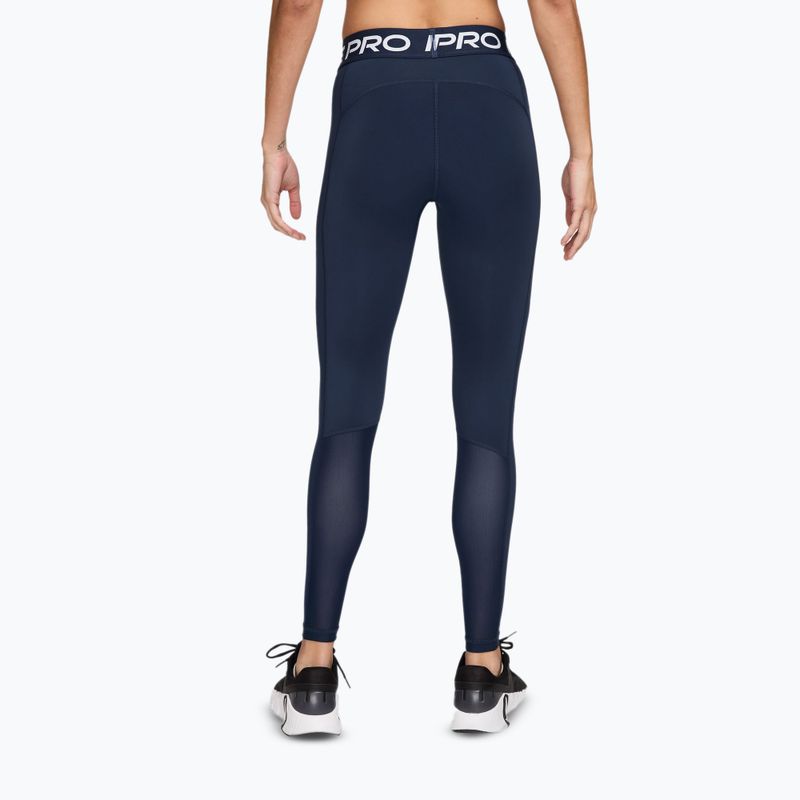 Damenleggings Nike Pro 365 Tight midnight navy/white 2