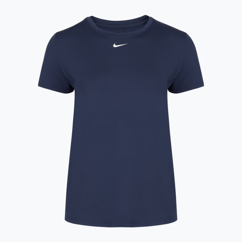 Damen Trainings-T-Shirt Nike One Classic Dri-Fit midnight navy/weiß 4