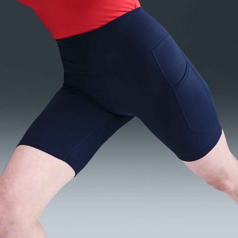 Damen Nike One High Waisted 8" Biker Shorts midnight navy 11