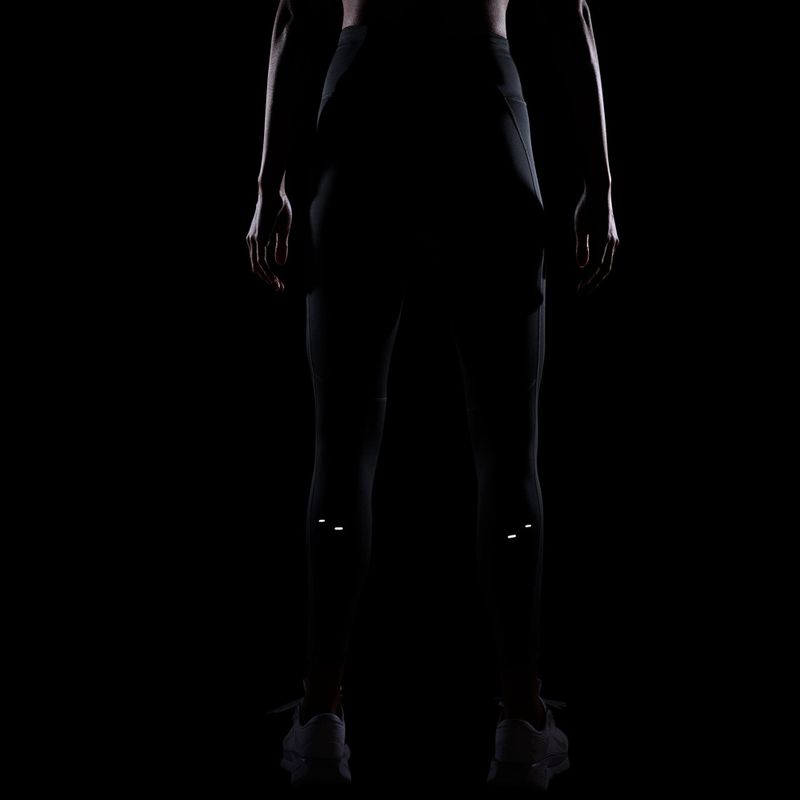 Damen-Laufleggings Nike Tempo Swoosh Run High-Waisted 7/8 black/white 6