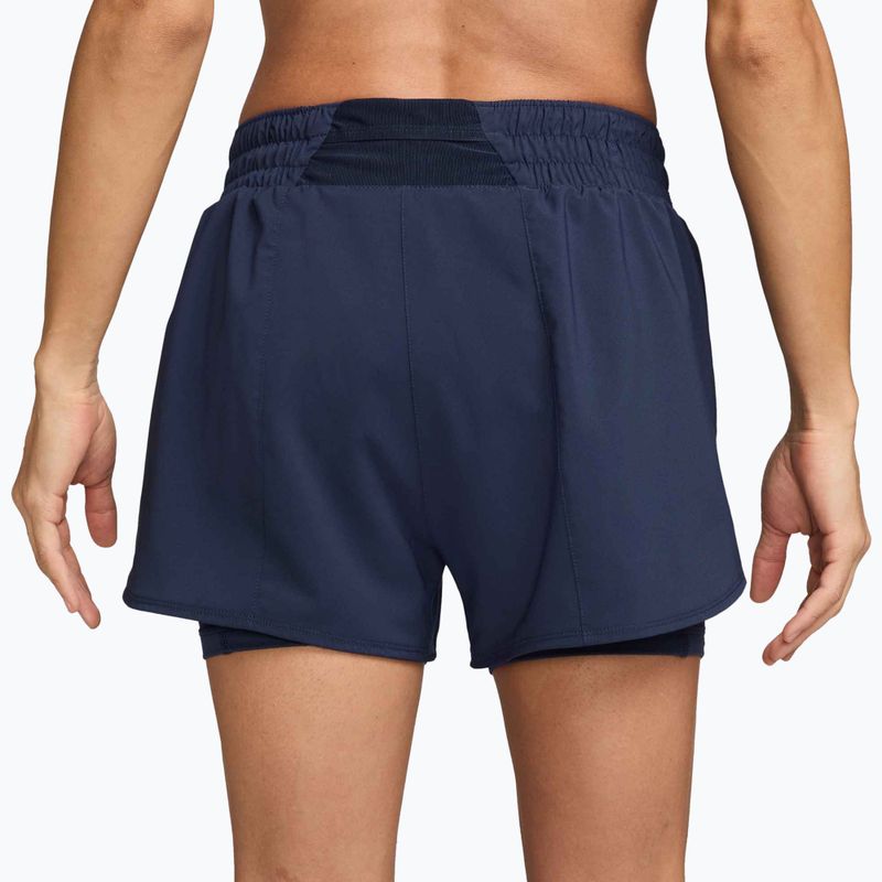 Damen-Shorts Nike One Dri-Fit High-Waisted 3" 2In1 midnight navy 2