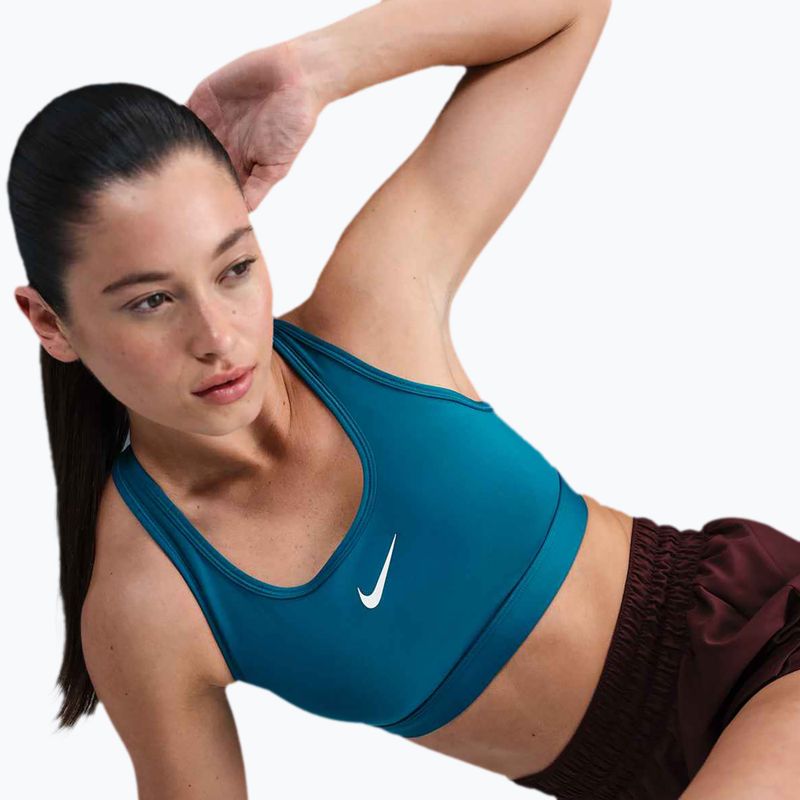 Sport-BH Nike Swoosh Medium Support Green Abyss/White 6