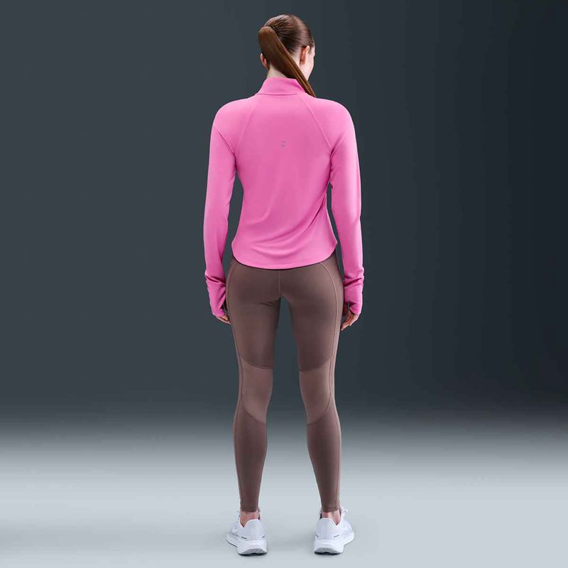 Damen Nike Tempo Dri-Fit 1 / 4 Zip laufen Sweatshirt verspielt rosa 6