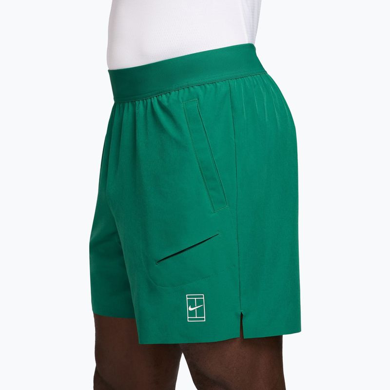 Herren-Tennisshorts Nike Court Dri-Fit Advantage 6" malachite/white 3