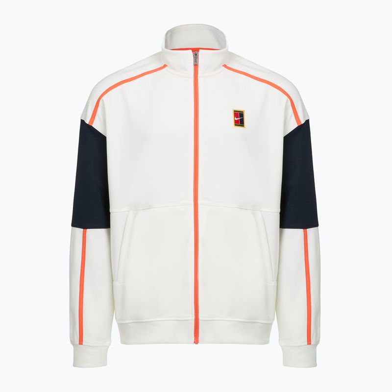 Herren-Tennis-Sweatshirt Nike Court Heritage sail/turf orange 6