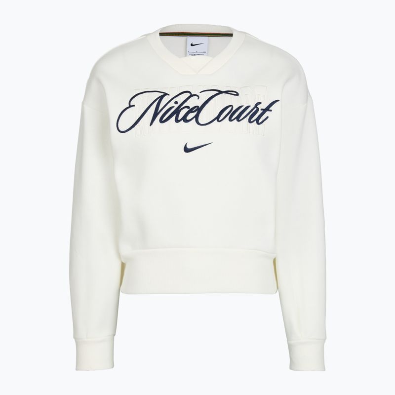 Damen-Sweatshirt Nike Court Collection French Terry Crew Neck sail/midnight navy 4