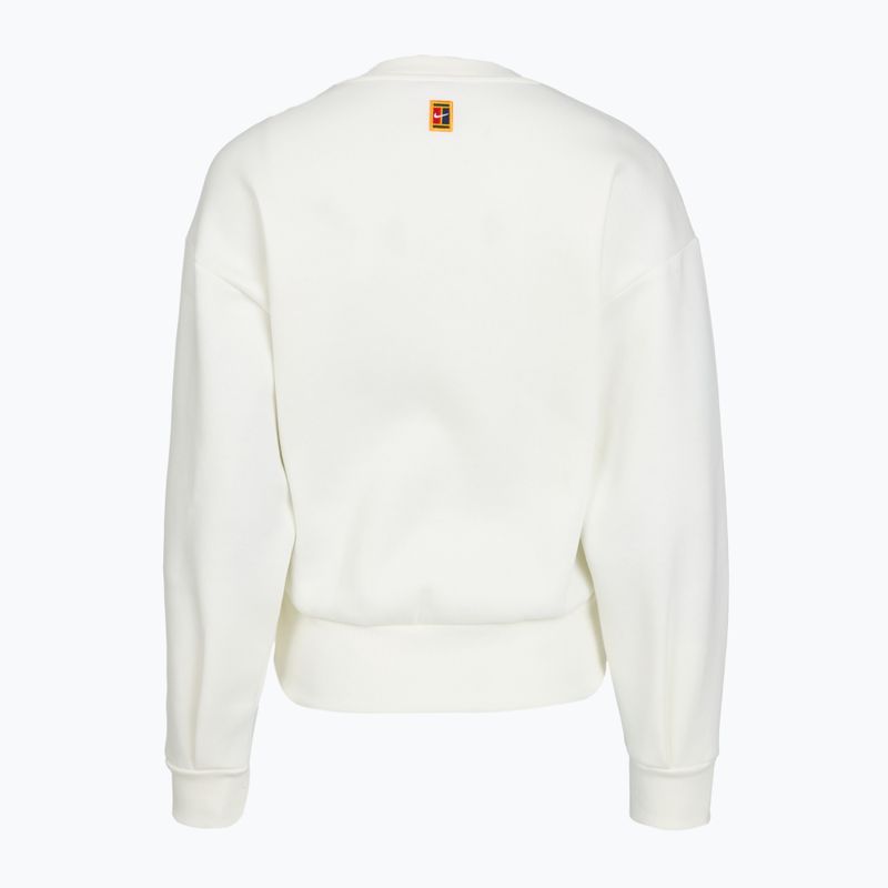 Damen-Sweatshirt Nike Court Collection French Terry Crew Neck sail/midnight navy 5