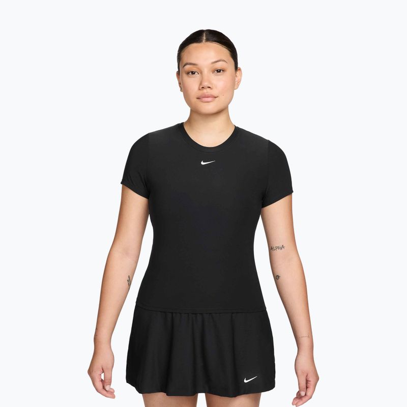 Damen-Tennis-Shirt Nike Victory Dri-Fit black/white