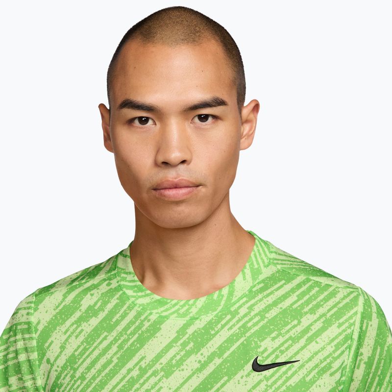 Herren-Tennisshirt Nike Court Dri-Fit Victory Print mean green/black 3