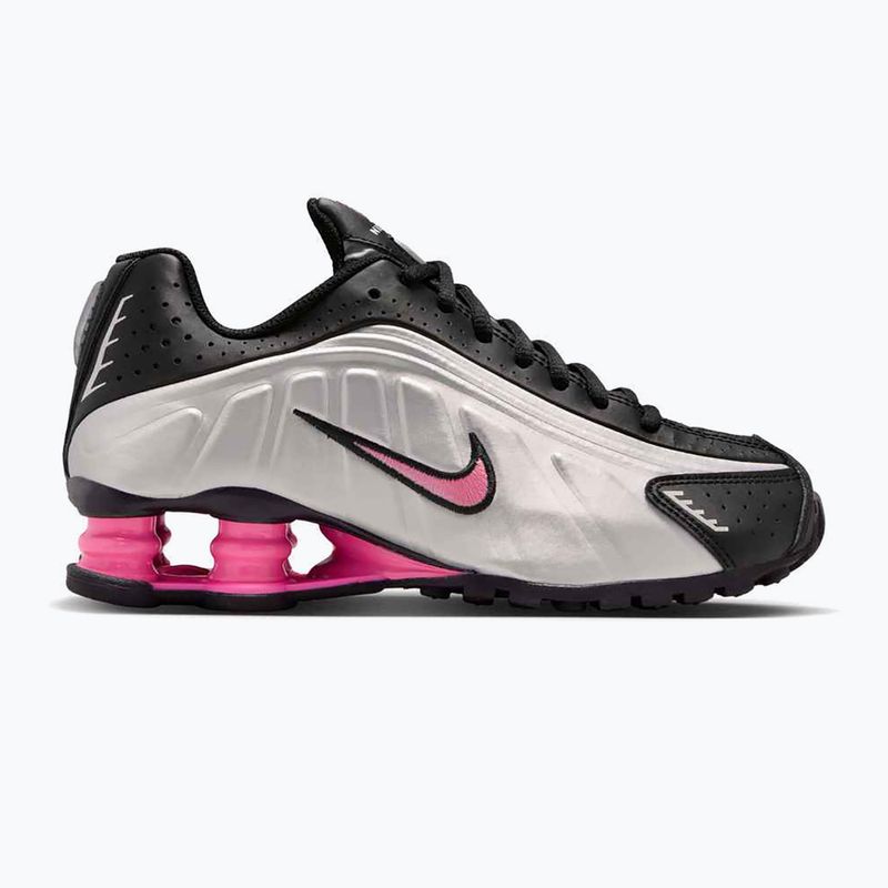 Schuhe Nike Shox R4 black/pinksicle/metallic silver 8