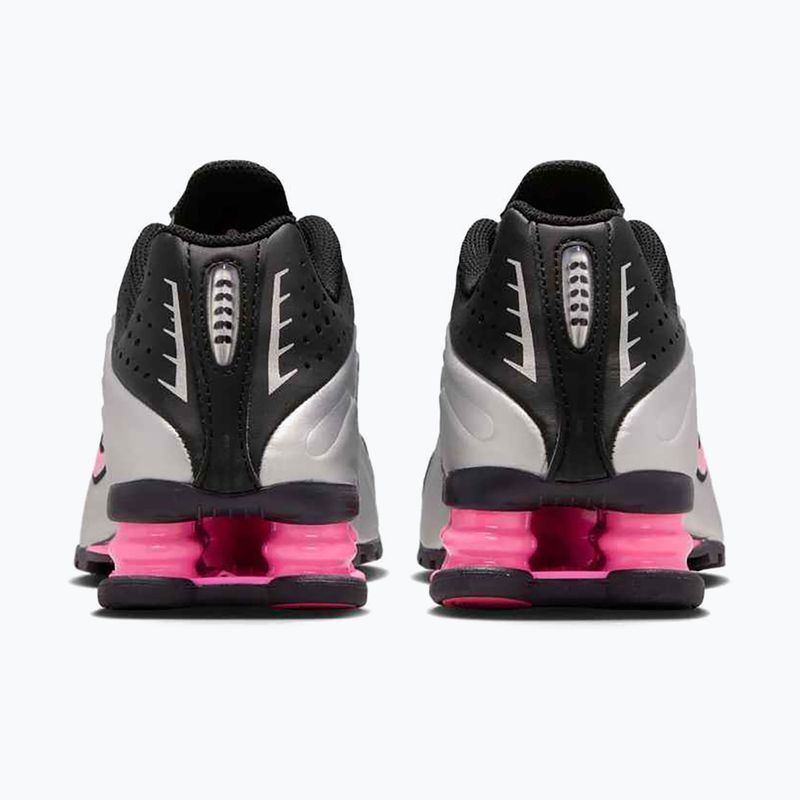Schuhe Nike Shox R4 black/pinksicle/metallic silver 11