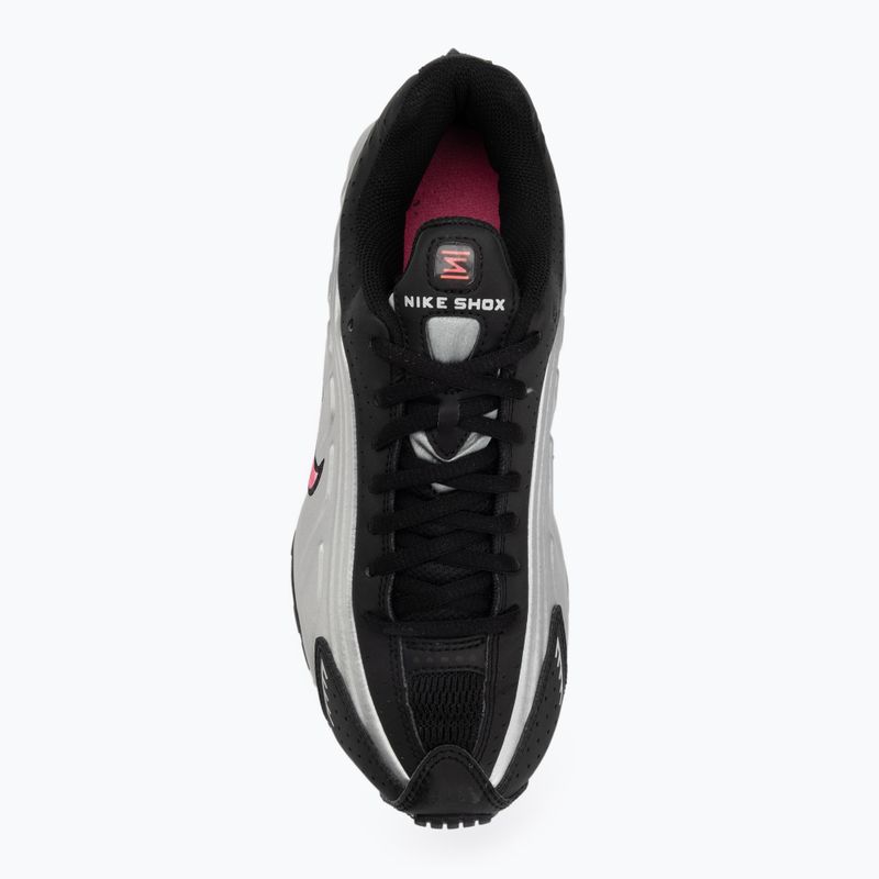 Schuhe Nike Shox R4 black/pinksicle/metallic silver 5