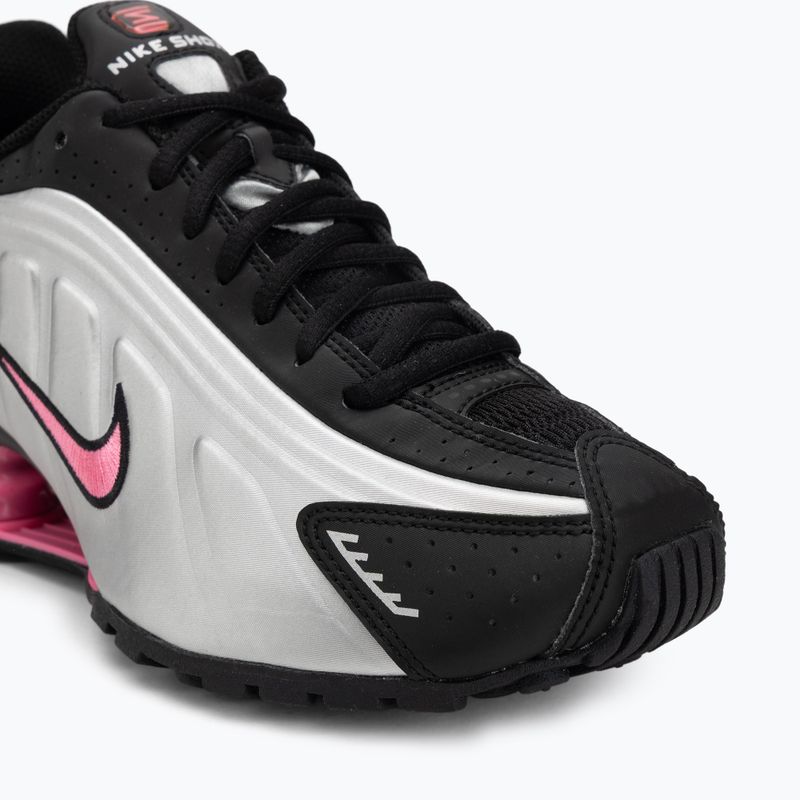Schuhe Nike Shox R4 black/pinksicle/metallic silver 7