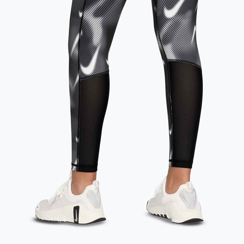 Damen Trainingsleggings Nike Pro Mid-Rise 7/8 black/white/white 5