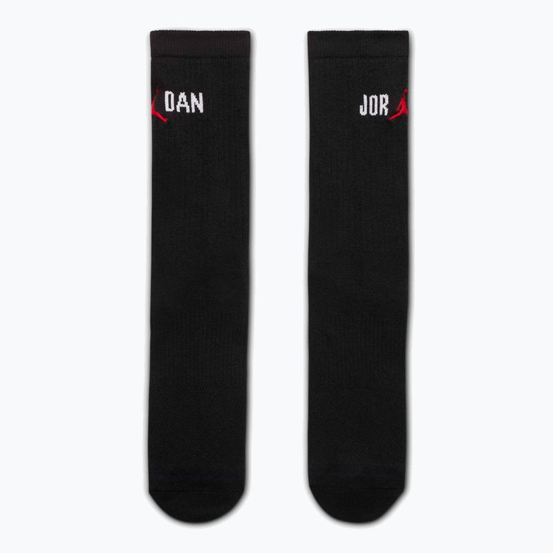 Skarpety  Nike Jordan Everyday Crew 1 para black/white/university red 2