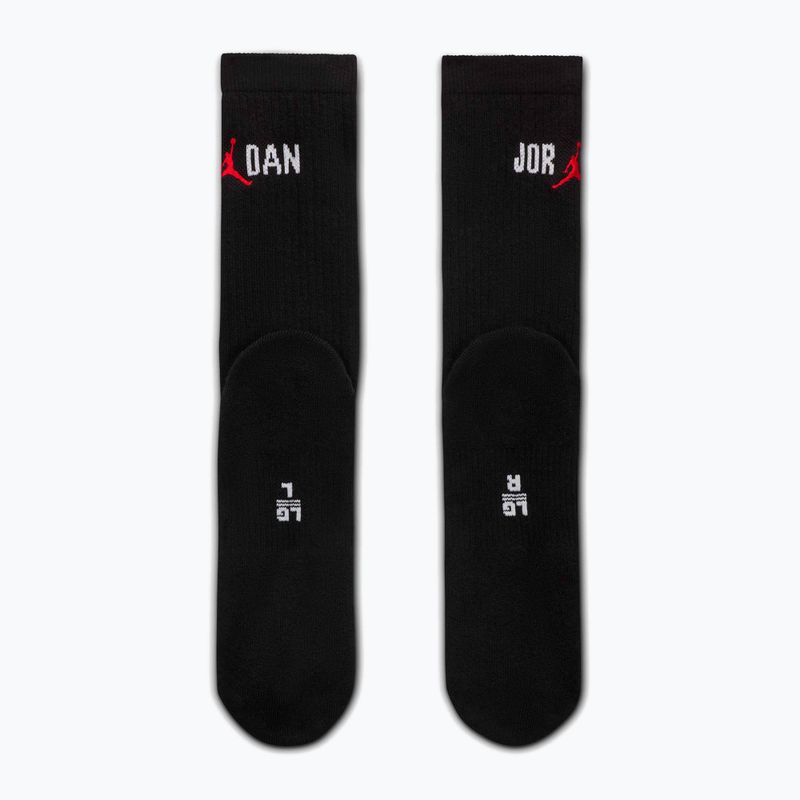 Socken Jordan Everyday Crew 1 Paar black/white/university red 3